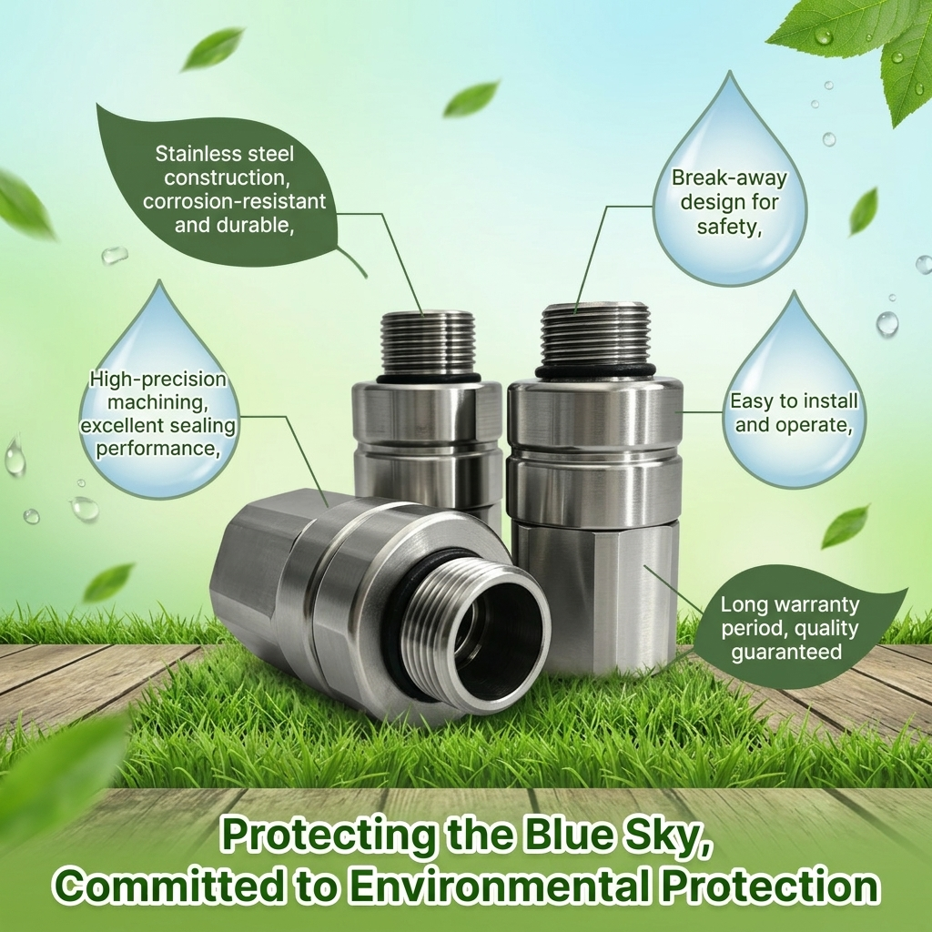 PRM Stainless Steel Breakaway Valve for Urea in Fueling Equipment NRV-GO1 - Image 2